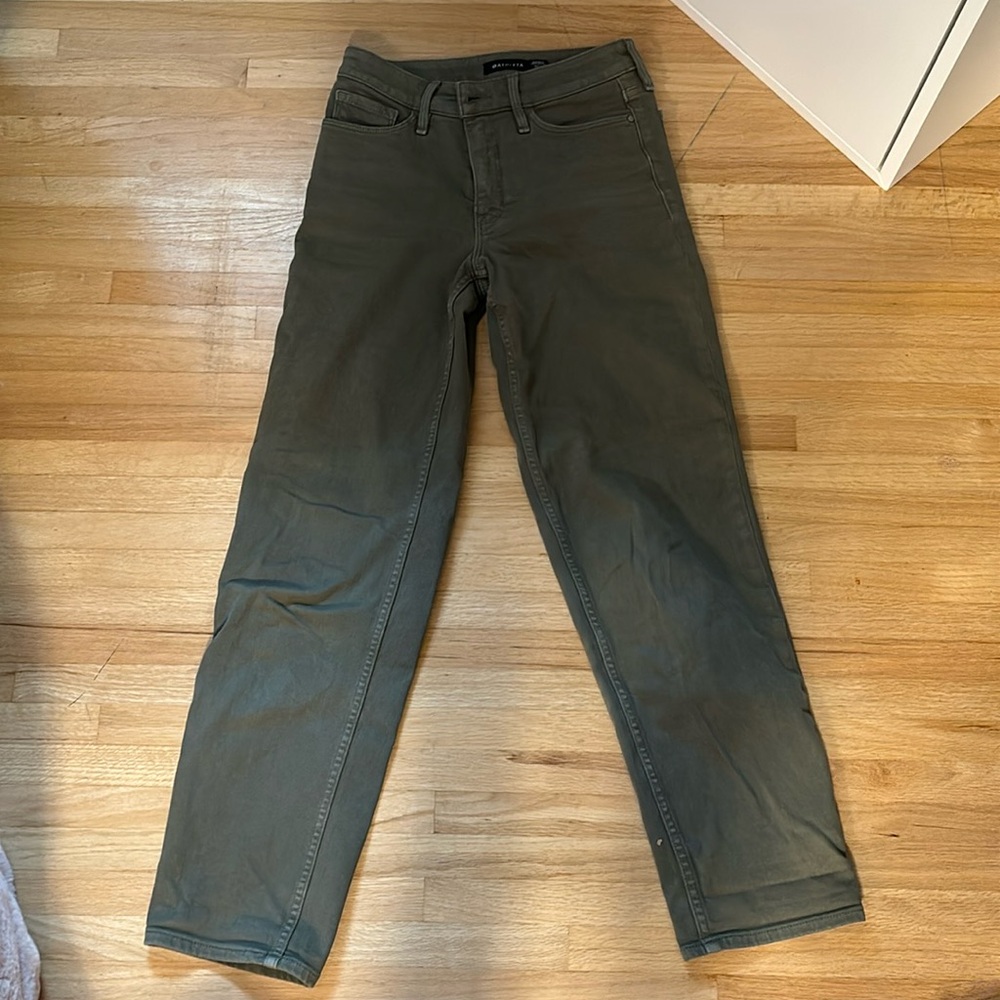 Athleta Olive Jeans